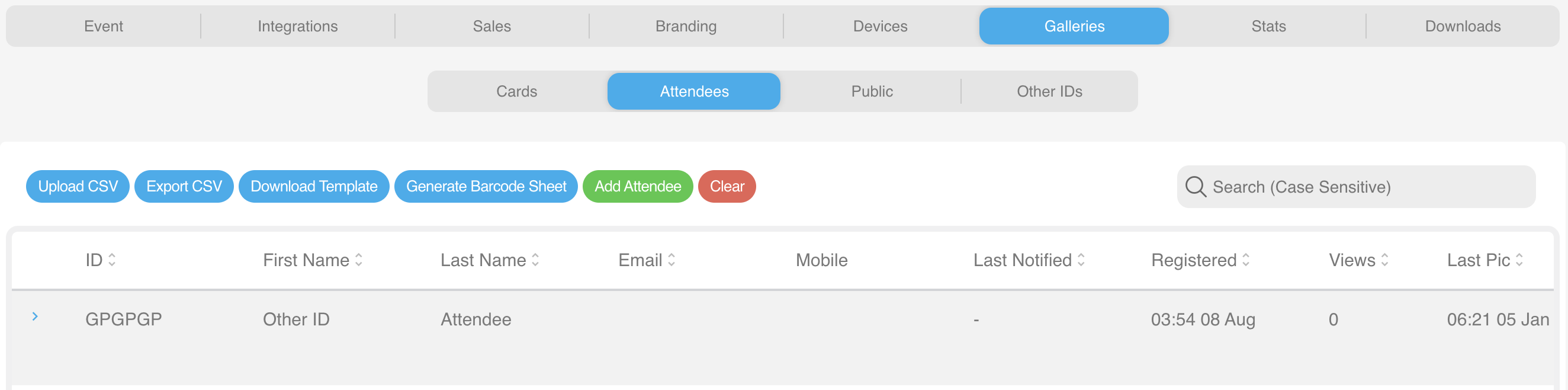 Console - Galleries - Convert Other ID to Attendee - Attendee List.png